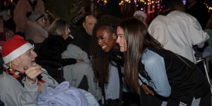 The Christmas lights go on at Castlemead Court Care Home