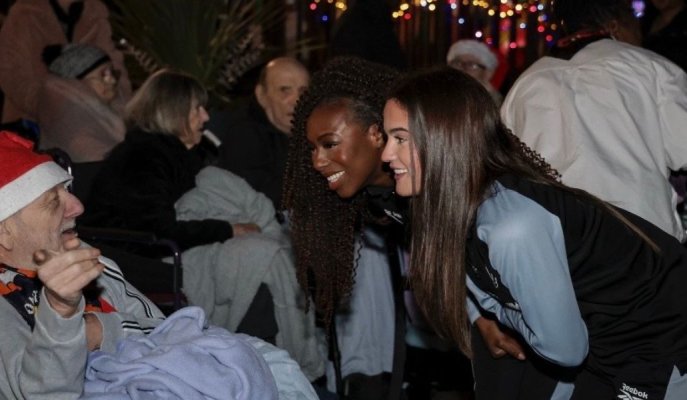 The Christmas lights go on at Castlemead Court Care Home