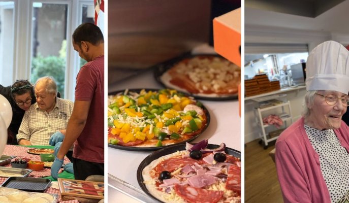 Monmouth Care Home marks National Pizza Day with Italian-Themed Party