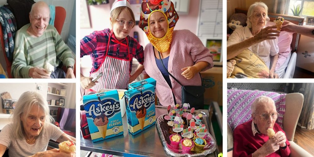 Frome Nursing Home Celebrates World Ice Cream Day